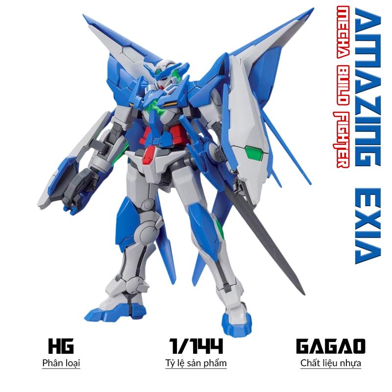 Mô hình HG Amazing Exia, 1/144 Mecha, Đồ chơi lắp ráp nhựa