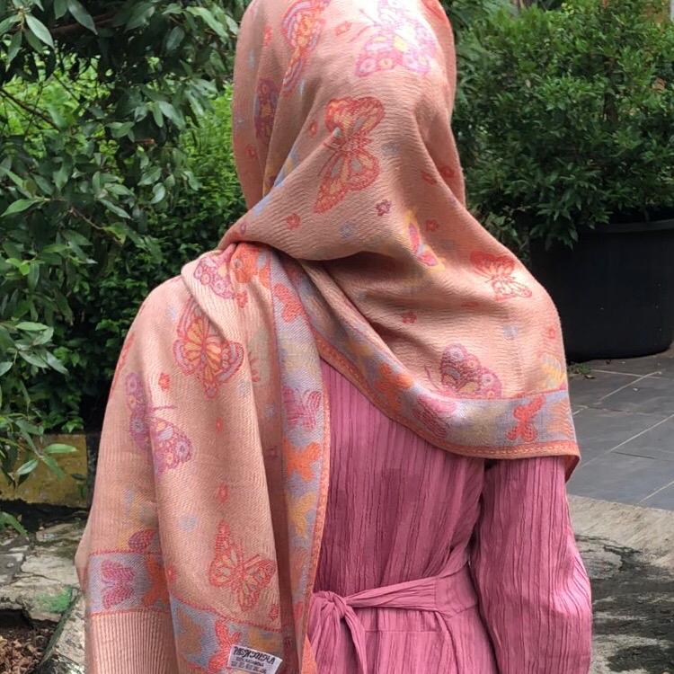 Hijab Pashmina Cashmere motif Butterfly 7