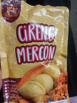 Product Review of 1 Pack Cireng Mercon Umafood Isi Ayam Suwir Pedas / Jando Pedas / Usus Pedas / Ati Pedas / Keju from a**. 2