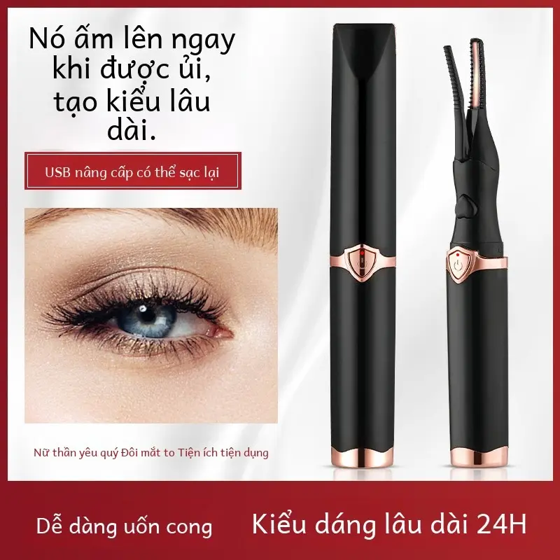 Máy Uốn Tóc, Chỉ 10 giây để uốn cong, đẹp mắt Máy Dụng Cụ Uốn Mi Bằng Điện Làm Nóng Để Uốn Mi Thành Hình Hoa Hướng Dương Women Nữ