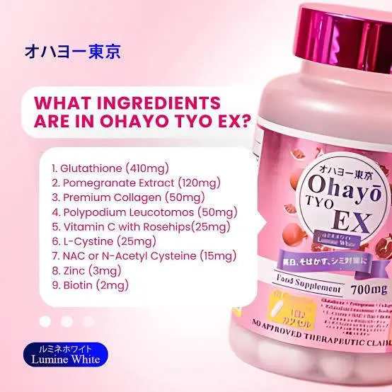 ohayo glutathione Ohayo Tyo Ex Lumine White Glutathione 700mg