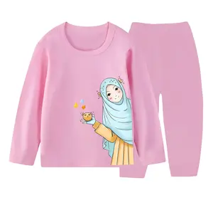 Piyama Setelan Baju Tidur Anak Perempuan Model Lengan Panjang Size 3 Tahun - 10 Tahun Fashion Anak