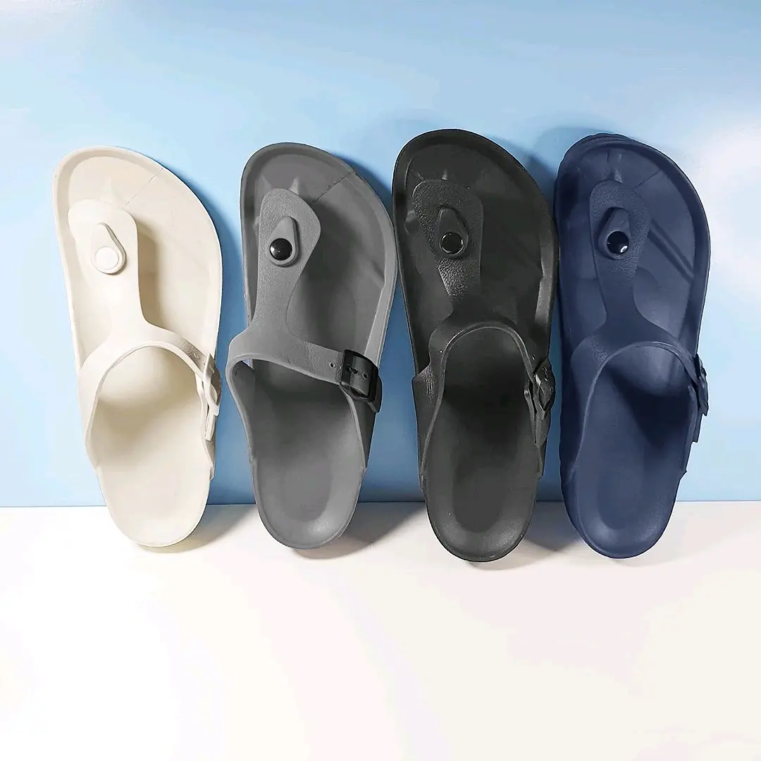 Sandal Jepit Kasual Santai Pria Flat Flip Flop Anti Air Dengan Gesper Aktif S588