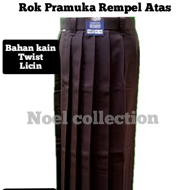SERAGAM SEKOLAH Rok coklat pramuka Panjang Rempel Lipit SMP/ SMA (twist/licin)