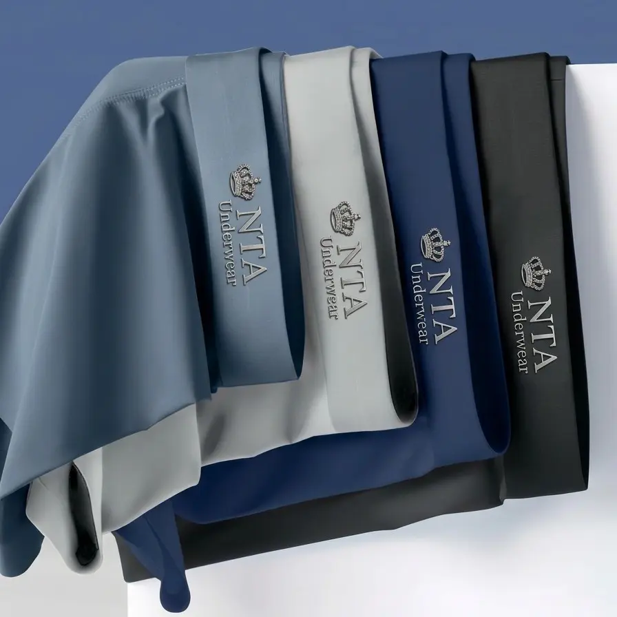 Hộp 4 Quần Sịp Nam NTA Underwear Chính Hãng Vải Thun Lạnh Cao Cấp Kháng Khuẩn Khử Mùi Quần Boxer Quần Sịp Đùi Nam Menswear  Quần Lót Nam Phom Nhỏ Thoáng Khí Thoát Mồ Hôi (Che Tên Sản Phẩm)