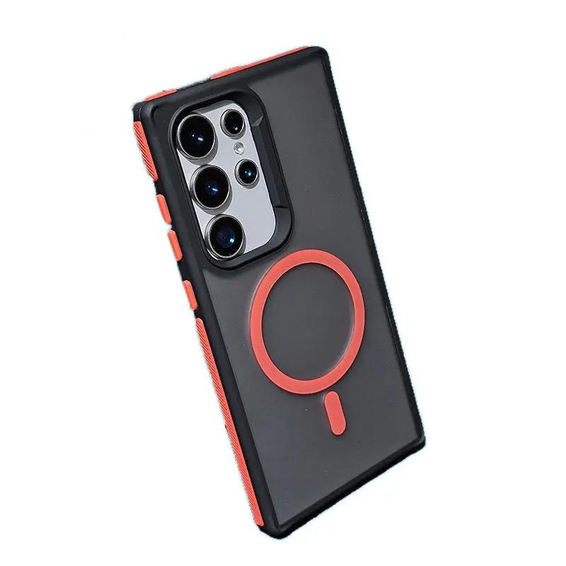 New Original Magnetic For Magsafe Case For Samsung Galaxy S25 S24 S23 Ultra Plus Glossy Cover