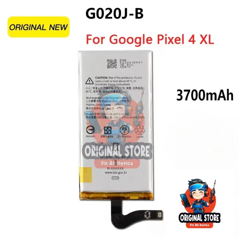 Batrei batre ggoogle pixel 4 4A 4 XL original baterai batrai 2