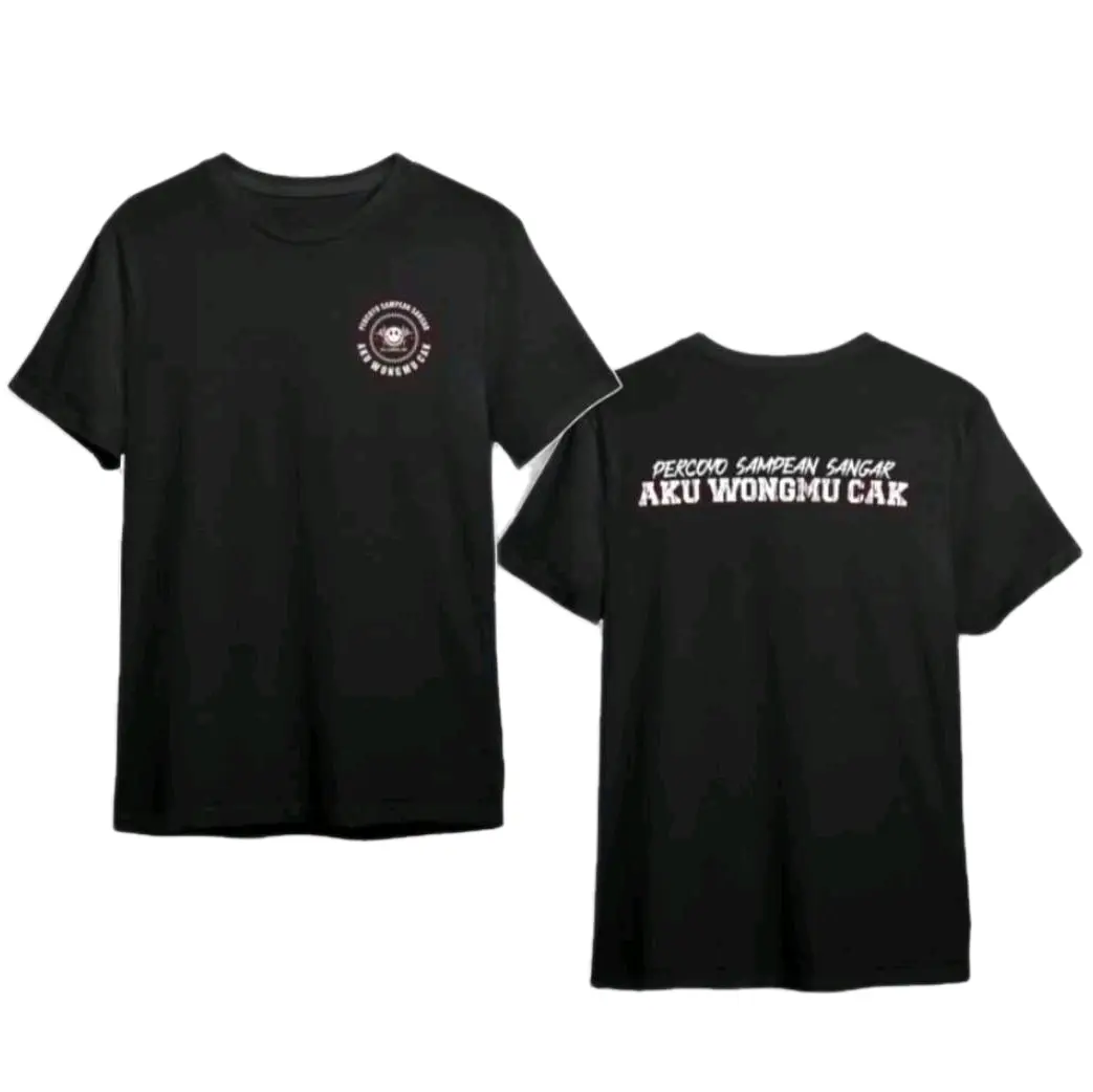 KAOS PERCOYO SAMPEAN SANGAR AKU WONGMU CAK - TSHIRT DISTRO VIRAL