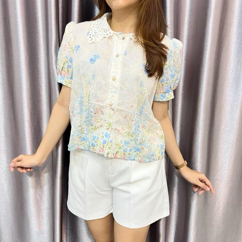 BELOVIE - Crystia Top Fashion Import BKK Premium Bordir Tile Trendy 1