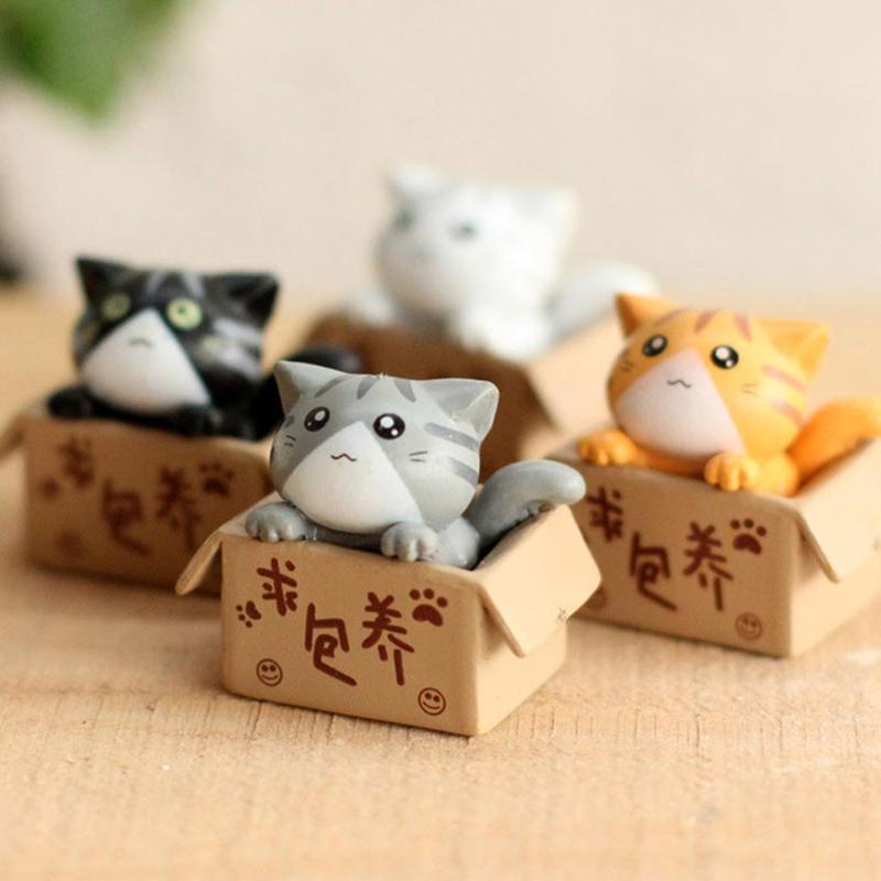 kucing kardus gantungan kunci pajangan lucu cat box keychain korean 5