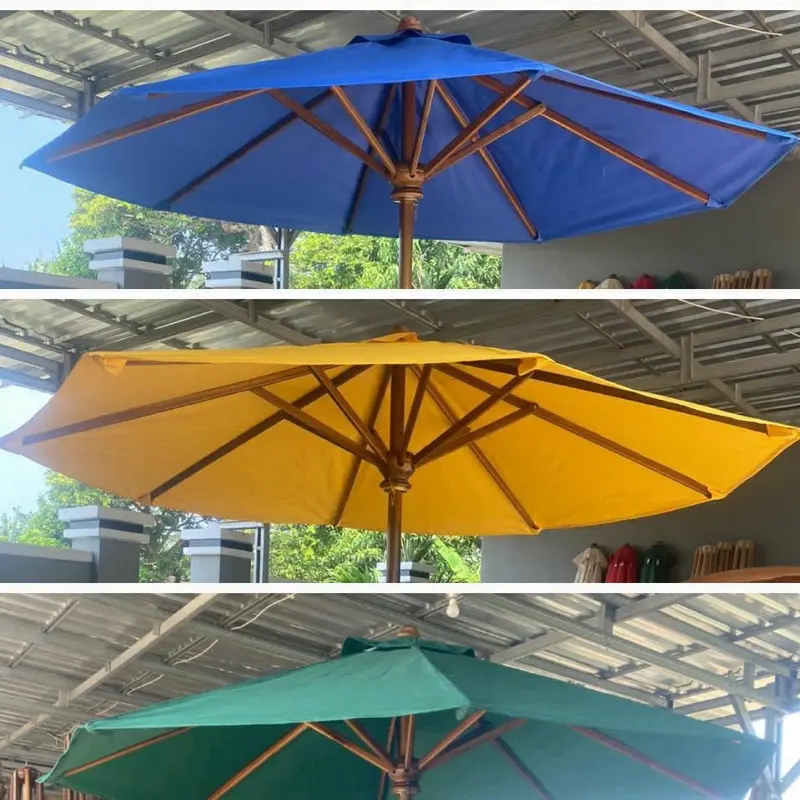 kain payung taman waterproof, kain payung kafe, pantai, kolam, hotel