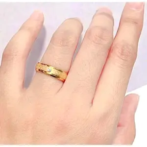 COD Cincin Permata Pasir Titanium Anti Karat dengan Desain Elegan dan Tahan Lama untuk Pria dan Wanita