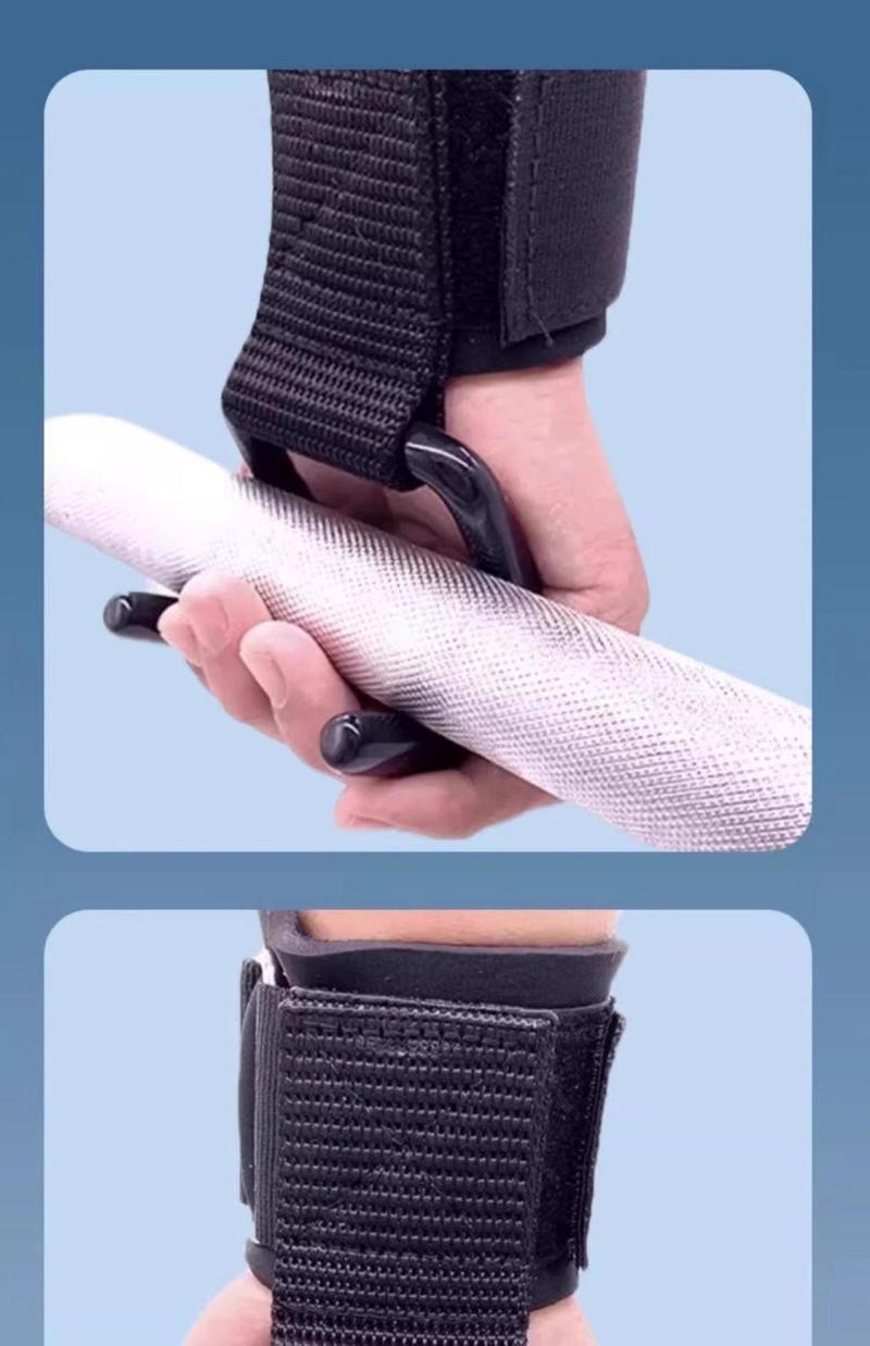 Sarung Tangan Gelang, Kait Tarik Kebugaran Kuat, Anti Selip, Cocok untuk Menggantung Palang Horizontal, Peralatan Pendukung