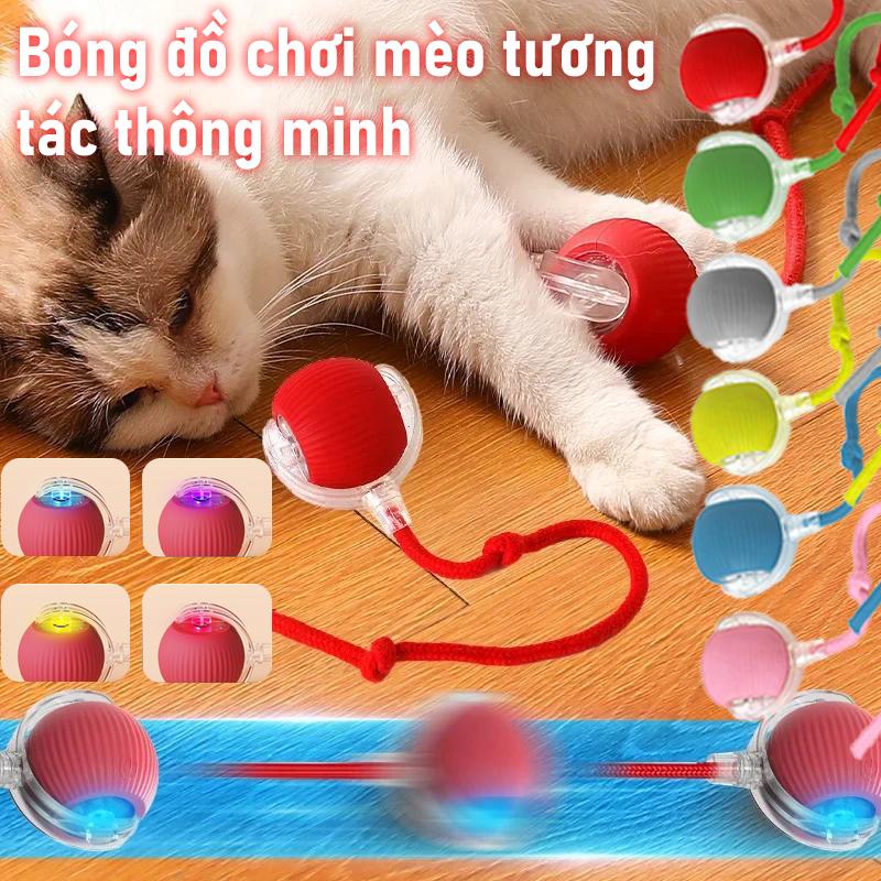 Bóng Lăn Tự Động, Smart Cat Tovs, Thiết Kế Đuôi Giả, Có Thể Sạc Lại, Đồ Chơi Tương Tác Cho Thú Cưng Chạy Điện Thích Hợp Để Huấn Luyện Chó Mèo, Sạc Bằng Pin, Có Thể Tái Sử Dụng, Mô Phỏng Đuôi Chuột, Dung Lượng Pin 150MAh