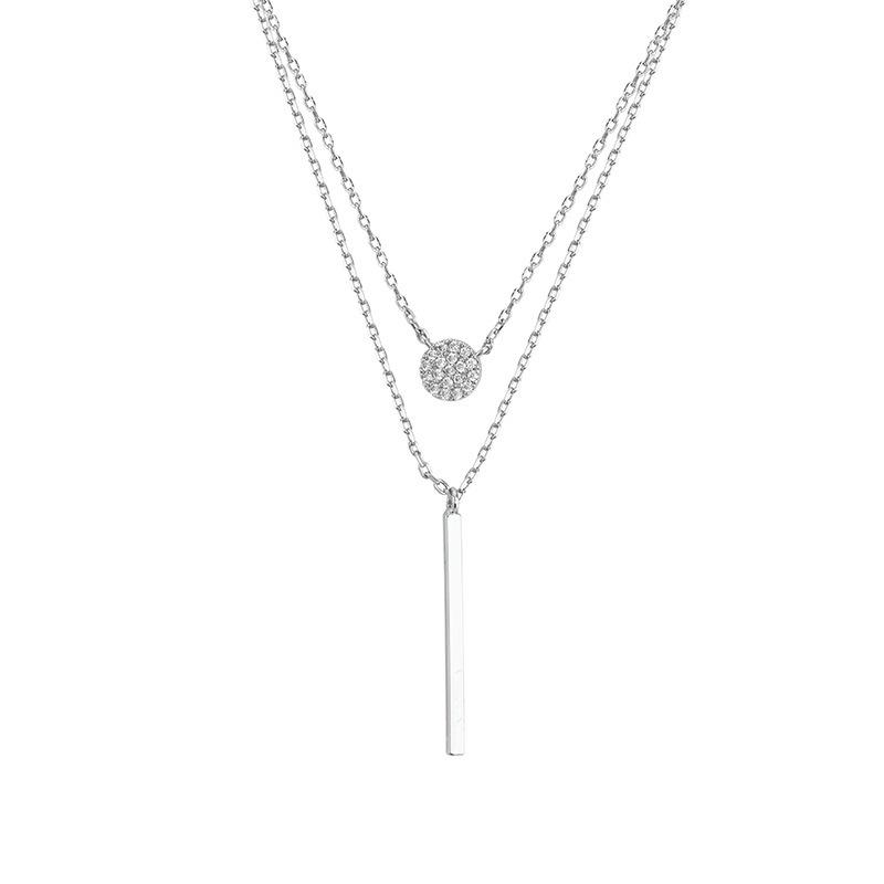 Product Introduction of Vòng Cổ Hai Lớp, Dành Cho Nữ, Thiết Kế Độc Đáo Đơn Giản Và Thời Trang, Thanh Lịch, Phong Cách Người Nổi Tiếng Trên Internet, Ins Phong Cách Ngầu Dây Chuyền Xương Đòn Women 4