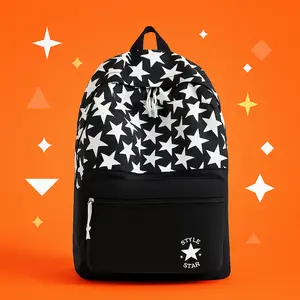 JRS TAS Tas Ransel D300 Motif Bintang & Polos Premium – Awet, Ringan, Stylish VIRAL 2025 skena style