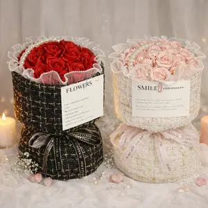 Buket Bunga Mawar 9 Tangkai Hadiah Hari Guru Wisuda, Ulang Tahun Istimewa Anniversary Valentine, Bunga Mawar Wangi Segar Tahan Lama Desain Menarik Cocok untuk Berbagai Acara