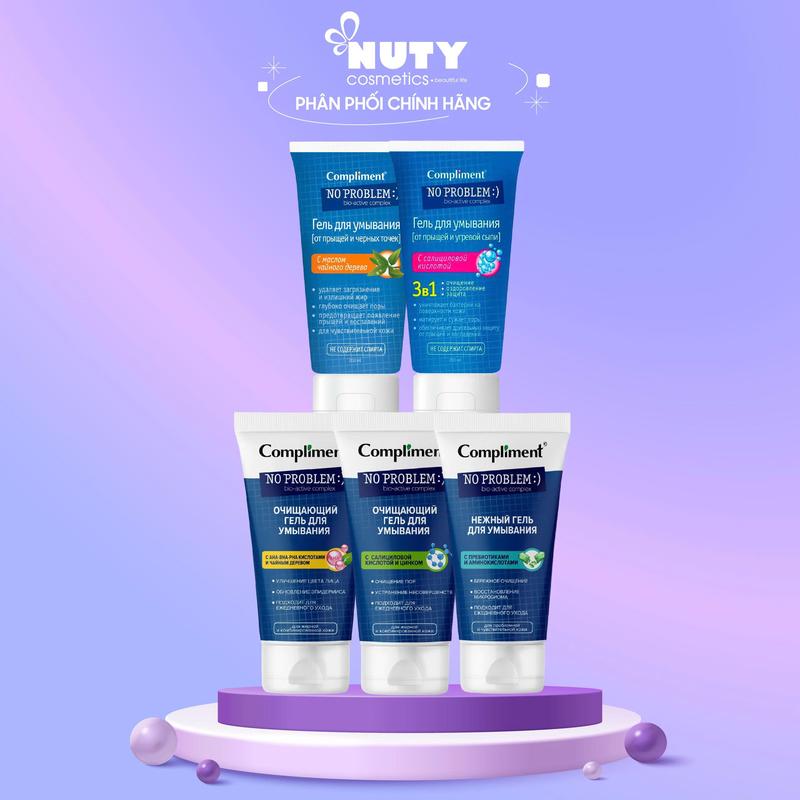   LIVE  Gel Rửa Mặt Compliment No Problem 200ml 