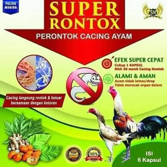 Perontok Cacing Ayam Super Rontox untuk Mengatasi Masalah Cacingan dengan Cepat dan Efektif
