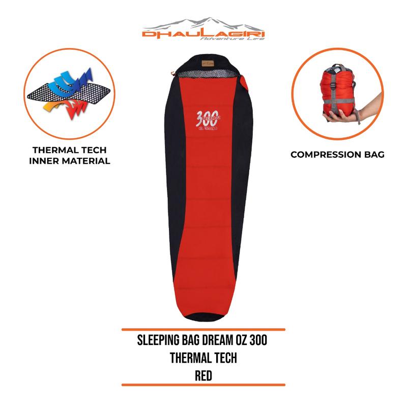 DH SLEEPING BAG DREAM OZ 300 THERMAL TECH Dhaulagiri Tidur Gunung Camping 0