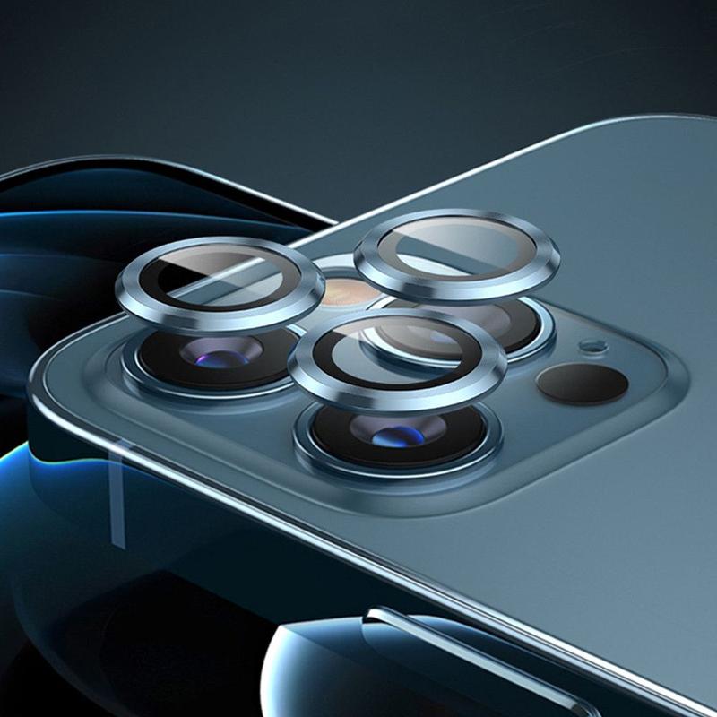 Product Introduction of Anti Fragment Anti-Scratch Plating Aluminum Tempered Glass Camera Metal Case Lens Protector Cover Protector Ring Full Cover For iPhone 11/11Pro/11Promax/12/12mini/12Pro/12Promax 13