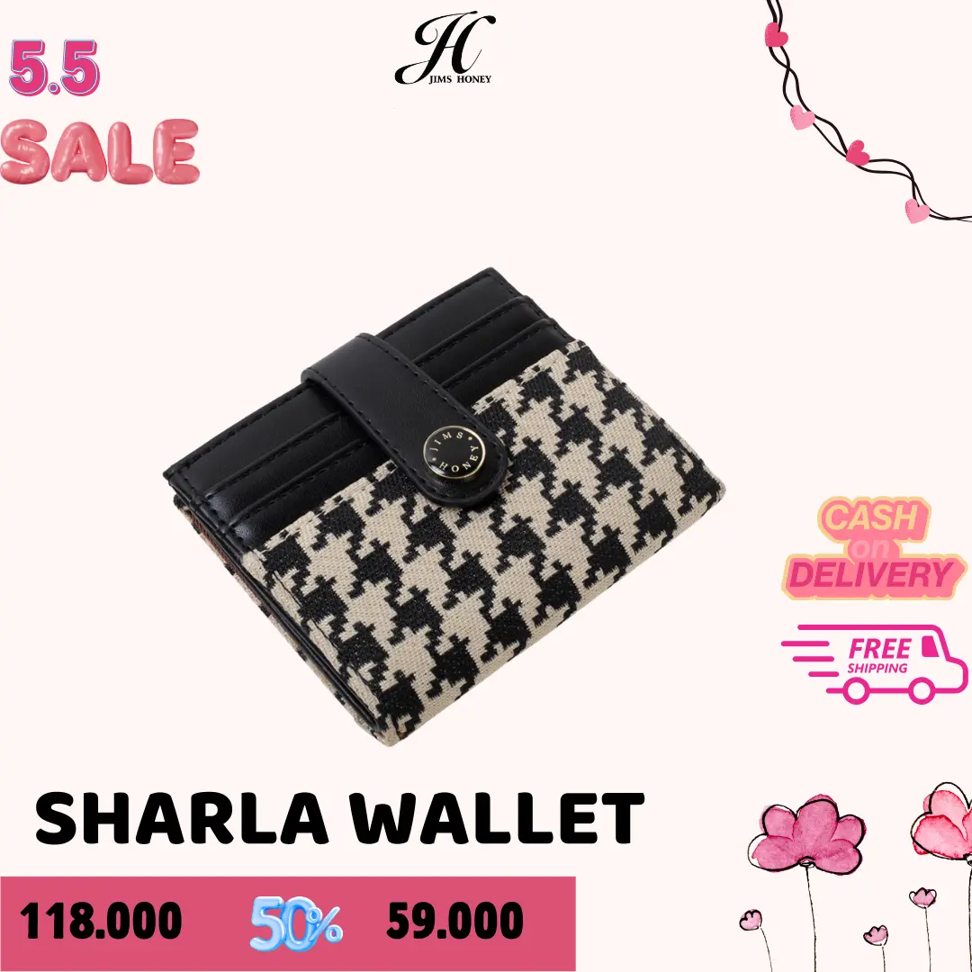 JIMS HONEY DOMPET LIPAT WANITA SHARLA WALLET Kartu Uang Cewek
