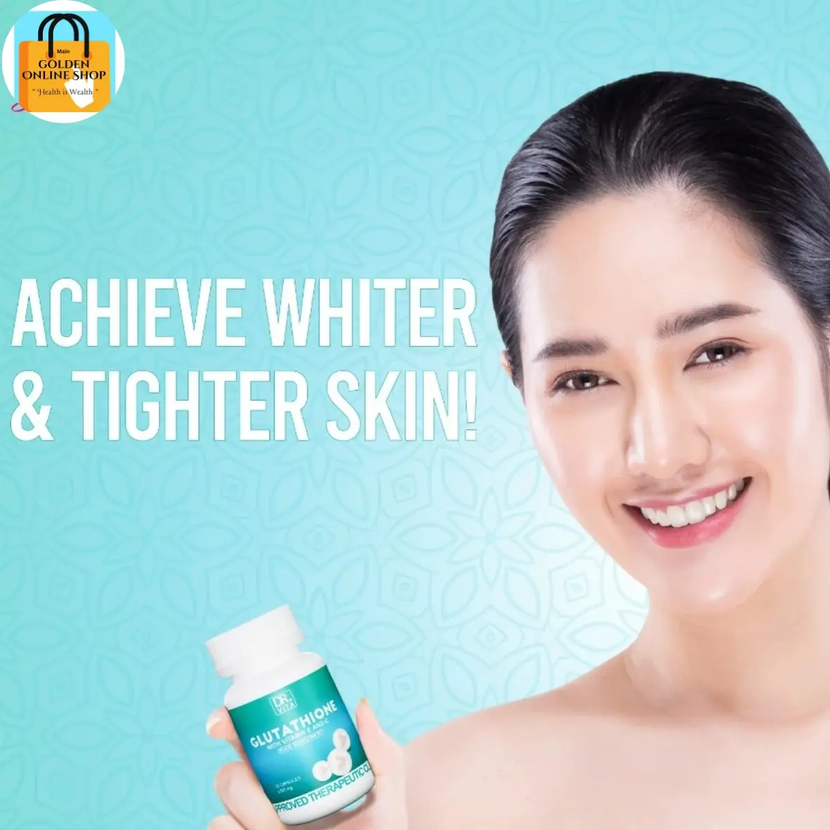 DR VITA GLUTATHIONE WITH VITAMIN E & C 30 CAPSULES ANTIOXIDANT & HELPS SKIN  WHITENING Healthcare Fitness Supplement Edible Dietary Beauty Nail Hair  Glow
