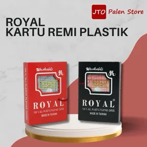 Kartu Remi Plastik Royal 100% Plastik - Model Poker Card - Games, Toys