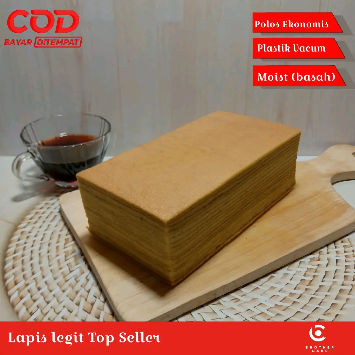 Lapis legit wisman ukuran 20x10cm