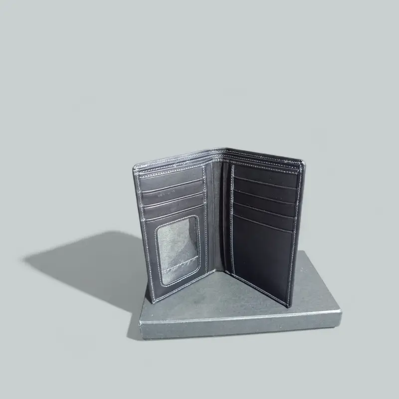 Dompet Kulit Pria 3/4 Asli Tanpa Slot Tengah - 100% ORIGINAL - Kartu, Cowok, Cewek Uang dompet  kulit Kasual Elegant Wallets 5
