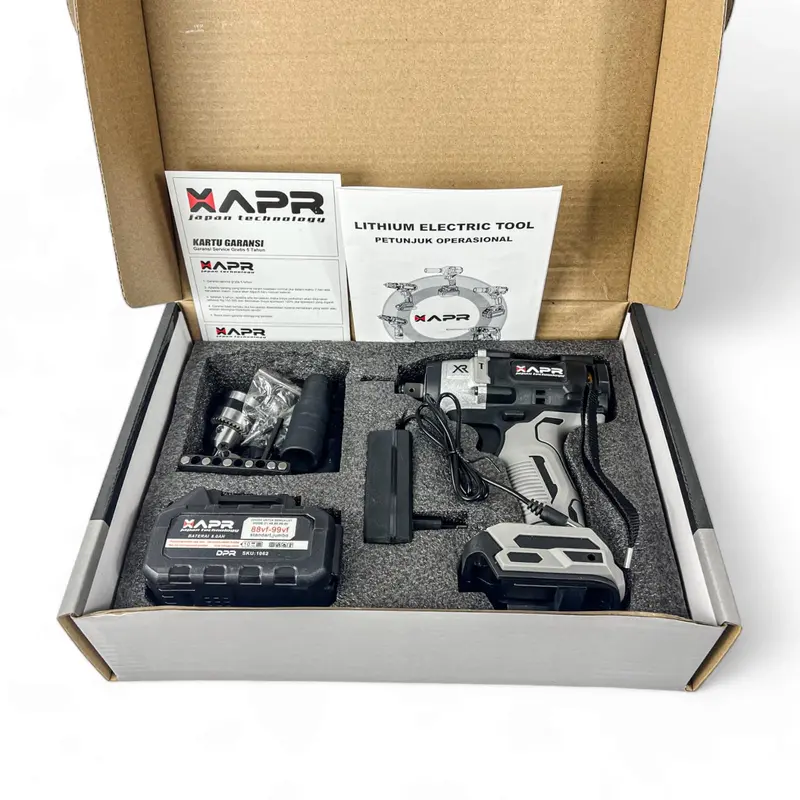 BOR IMPACT WRENCH AP127+ 650NM APR JAPAN GARANSI RESMI 3THN model DeWalt mesin pembuka buat roda cvt 8