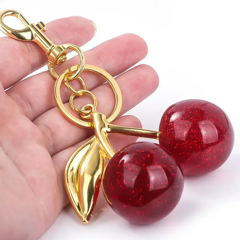 gantungan kunci tas Cherry Bag Charm cherry keychain gantungan kunci gantungan tas cherry  bag Resin