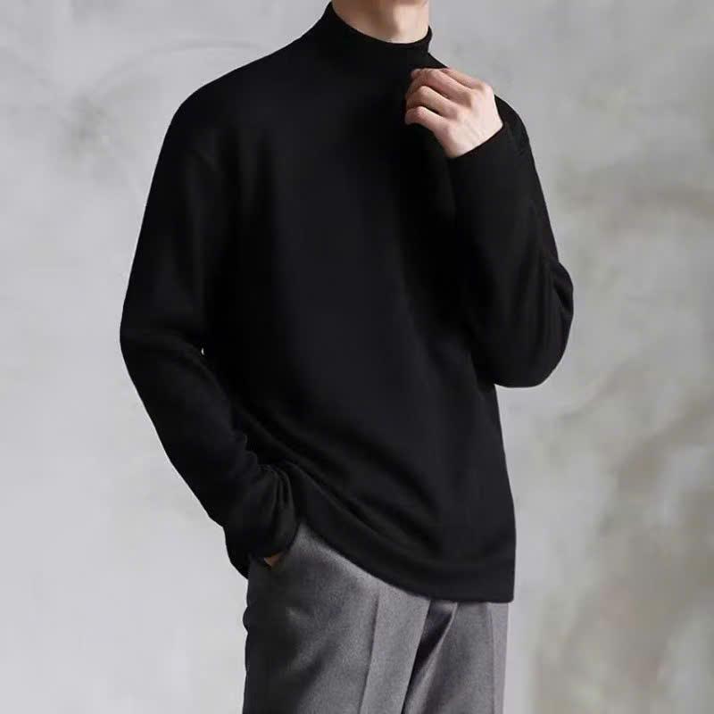  Áo Giữ Nhiệt Nam Cổ Cao Len Lông Thỏ Menswear Dài Tay Halley N42 
