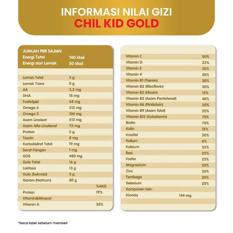 CHILKID GOLD 780 GR 1-3 tahun 2