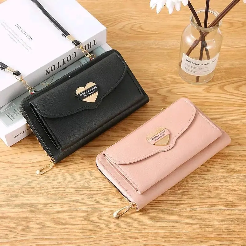 Dompet Wanita murah tali panjang Dompet selempang Dompet Hp Dompet uang & kartu