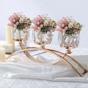 Portavelas de cristal para vela pequeña tipo tealight, candelero y portavelas votivo; elegante soporte para vela pequeña ideal para bodas y eventos, diseño duradero perfecto para decoración del hogar