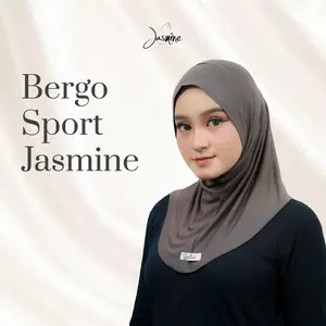 Bergo Sporty Jasmine | Bergo Sport bahan Cotton Rayon