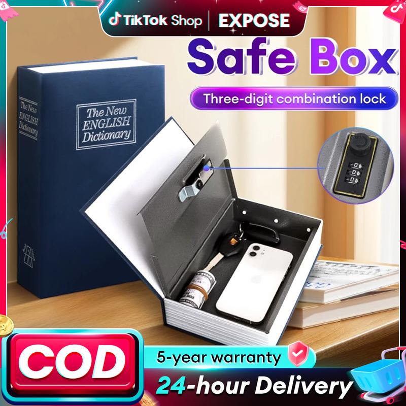 EXPOSE Safety Box Book Safe Passcode Hidden Storage with Loc - TikTok ...