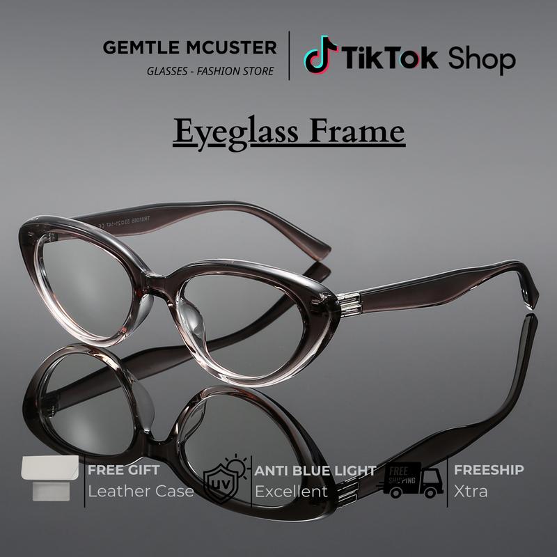 Gọng Kính Mắt Mèo Cổ Điển Siêu Nhẹ, Dành Cho Nữ, Chặn Ánh Sáng Xanh, 81065