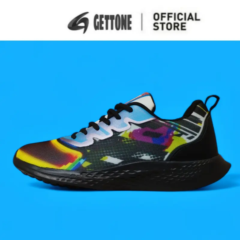 Sepatu Running Sneakers Olahraga Pria Wanita Putih Outdoor Gym Tali/Renda 1