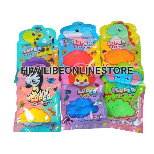 JS 1 PACK MAINAN POLYMER CLAY / SOFT CLAY 12 WARNA WARNI SUPERLIGHT CLAY Alat Anak Buah Toys KP 5