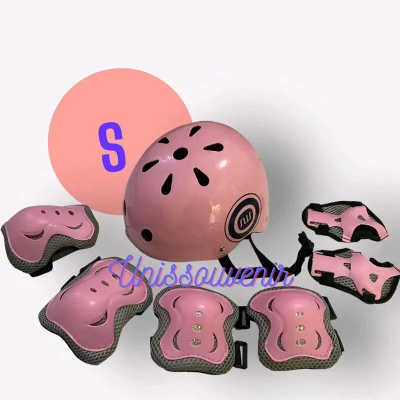 helm sepatu roda/ helm sepeda anak lengkap dekker import 3