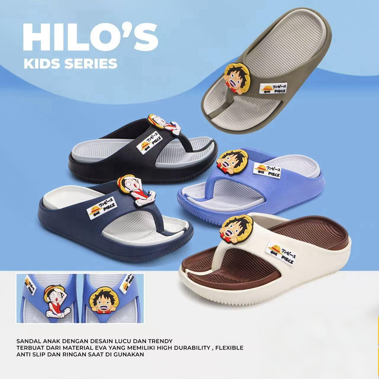 Sandal Jepit Anak Anak Terbaru Bahan Karet Gambar kartun One Piece | Kekinian