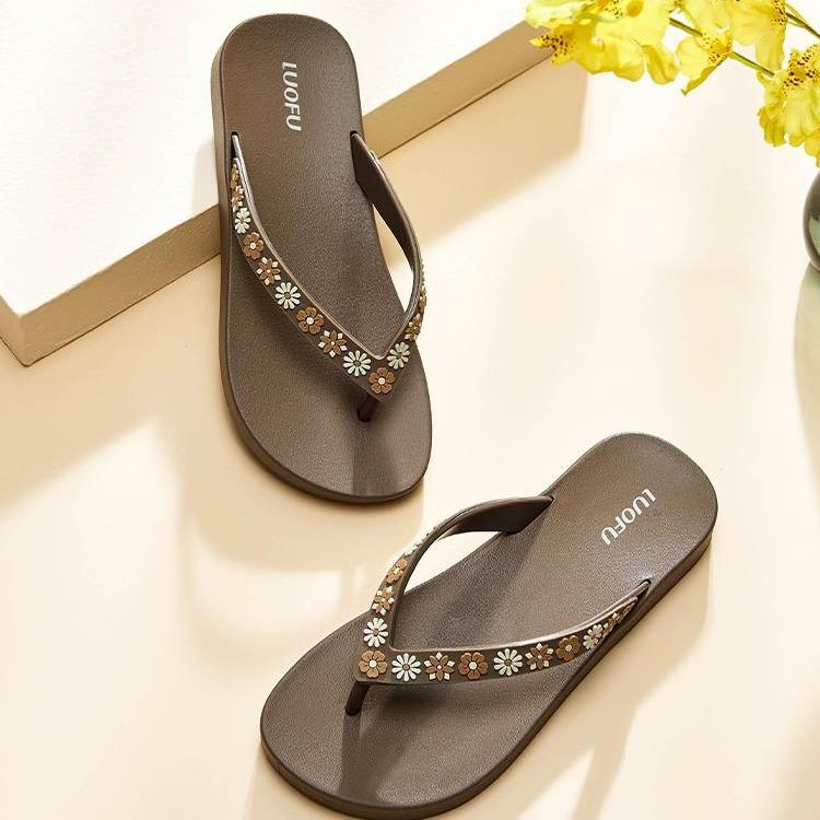 Dép Lê Nữ Luo Fu, Dép Và Dép Xỏ Ngón, Giày Bệt Nữ Shoes DéP 4