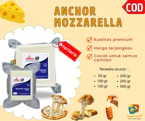 Anchor Keju Mozarella Anchor 250 gram 200 gr Mozzarella Lumer Mulur Isian Corndog Nashville Premium Cheese