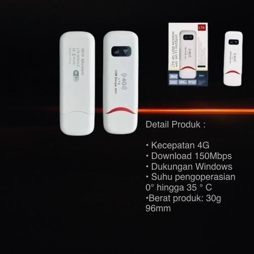 [UFi] Modem WiFi USB 4G LTE untuk Kebutuhan di Rumah atau Kantor, Kompatibel dengan Kartu GSM