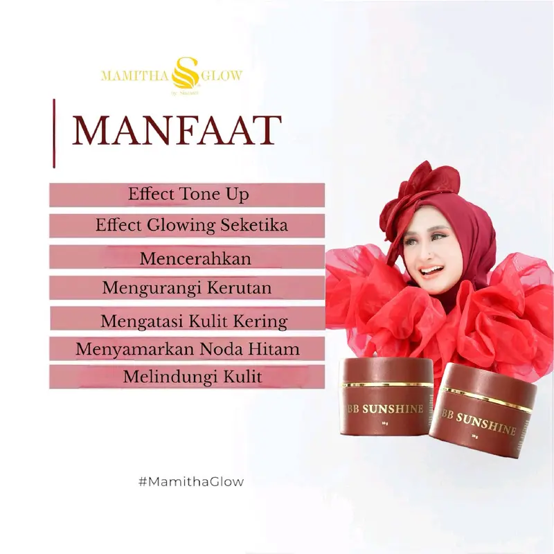 BB SUNSHINE (BB SUNSCREEN) BY MAMITHA GLOW Perawatan Wajah Mencerahkan Glowing 2
