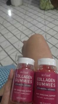 Product Review of BIYODE Collagen Gummies Hydrating Whitening Delaying Aging 60 Capsules Prevent Hair Loss Healthy Nails Food Supplement Glutathione Collagen Glow from m**y t**n 0