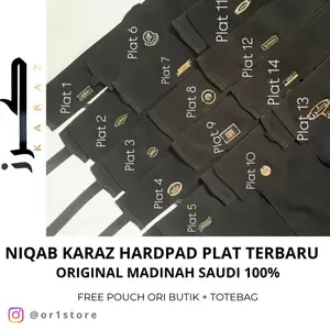 KARAZ NIQAB CADAR VARIAN PLAT TERBARU ORIGINAL SAUDI MADINAH