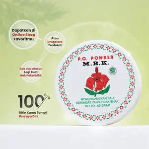 Mbk po Powder Putih tin - tin